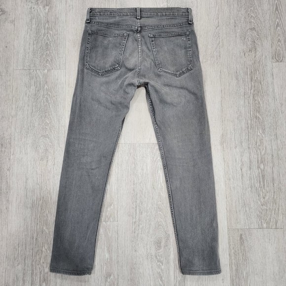 Rag & Bone Men's Standard Issue Fit 1 Extra Slim Button Fly Gray Jeans Size 31 - Picture 6 of 6
